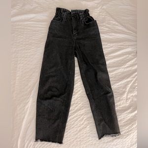 Oak + Fort Paper Bag High-Waisted Jeans